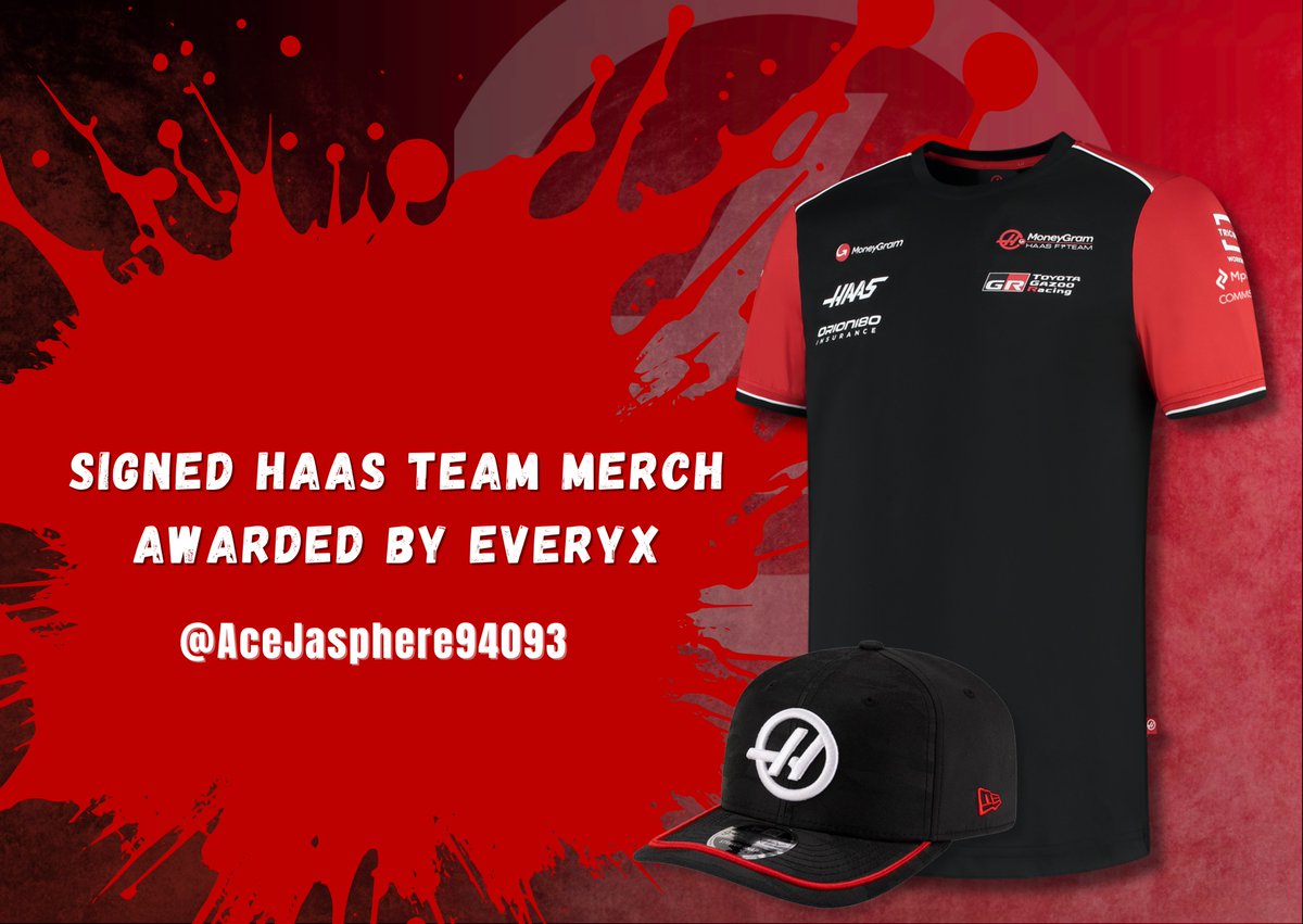 everyx_io's tweet photo. Signed Haas Team merch Winner! 🏁 awarded by EveryX

in collaboration with Zoomex and Lex on Track.

Please reply to the email sent by EveryXGaming@gmail.com to claim your prize! 👌

#EveryX #EveryXGaming #Zoomex #LexOnTrack #F1PH #F1Community #HaasF1 #GiveawayPH #Web3 https://t.co/htwcaBNv4A