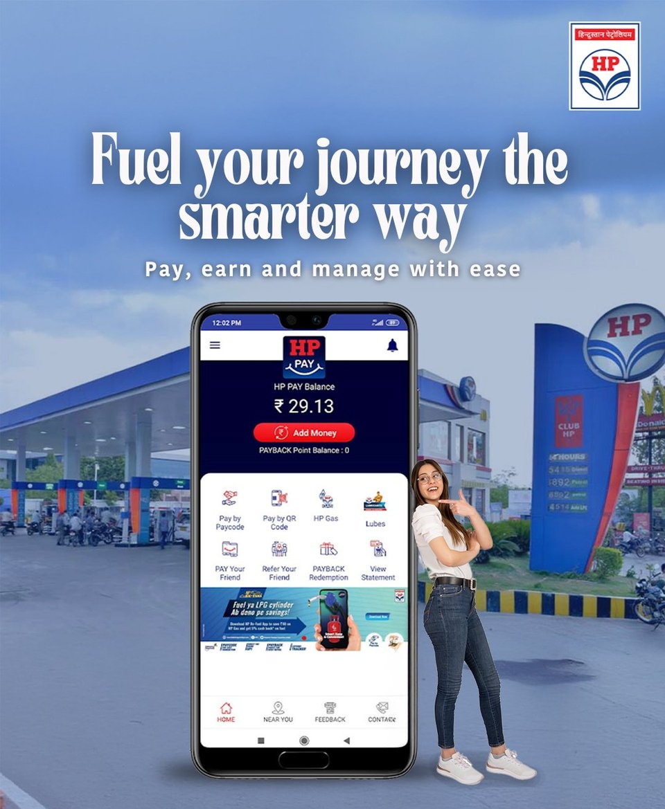 HPCL_Mumbai's tweet image. Experience seamless refuelling and rewards with the HP Pay app. From cashless payments to loyalty points, manage your fuel needs effortlessly. Download now and drive smarter.

#HPPay #DeliveringHappiness #HPCL