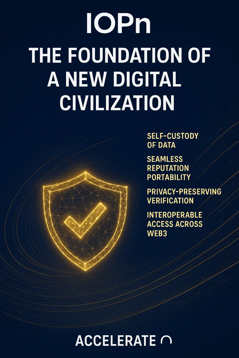 itz_rajonz_01's tweet image. The next era of the internet won’t be built on apps, it’ll be built on identity.

Today, every platform controls who you are:
your logins, your data, your reputation… everything sits behind someone else’s wall.

But @IOPn_io flips the entire model.
It gives you a unified,…
