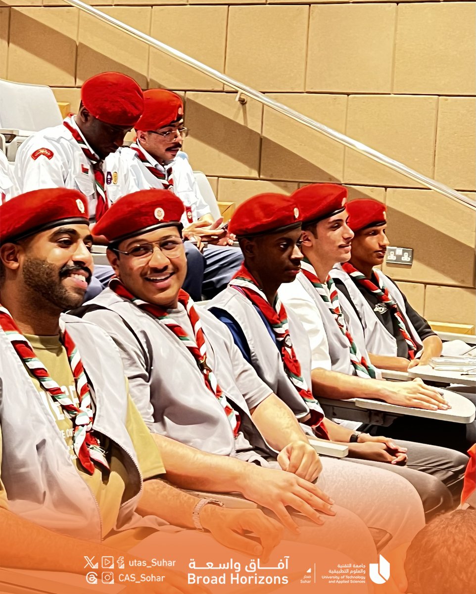 #يوتاس_صحار

تهنئة| 

- المركز الأول — عشيرة جوالة جامعة التقنية والعلوم التطبيقية بصحار.

- المركز الثالث — عشيرة جوالات جامعة التقنية والعلوم التطبيقية بصحار.

في المعسكر الكشفي "موجة" الذي نظمته جامعة السلطان قابوس بمشاركة عشائر الجامعات والكليات من مختلف محافظات السلطنة.