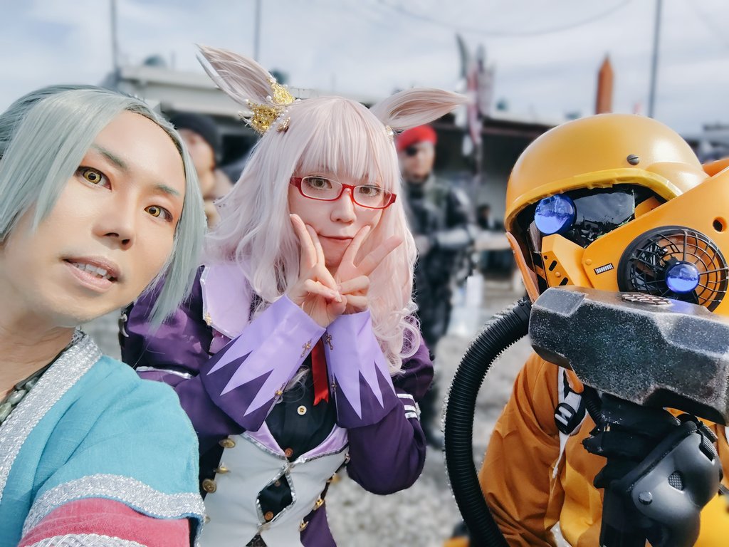 kyouto_tenjin's tweet image. #ARMOR祭 のショット写真の残りを上げていきます‼️

まだ写真もらいに行ってないカメラマンさんもあるんだよなぁ…

1枚目:イサTさん（ @isa_isa_isaT )、杏那ちゃんと❗
2枚目:ムーさん（ @nanoraiver )と❗