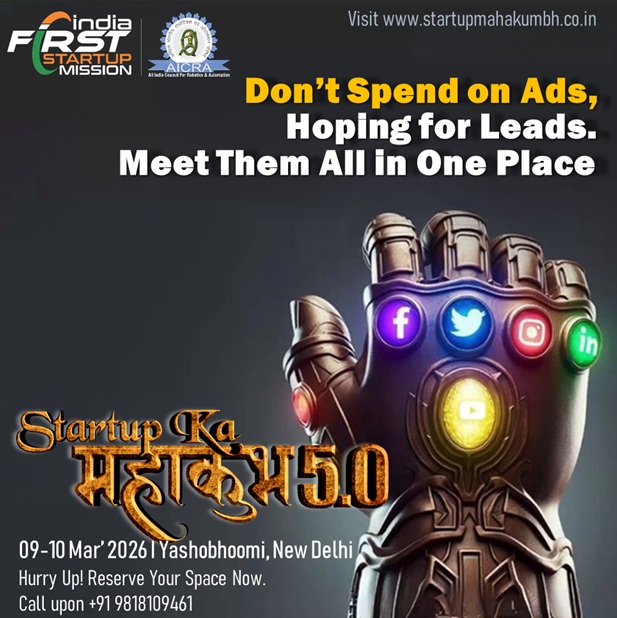 StartupsMission's tweet image. Startup Mahakumbh 5.0 is calling!
Why keep pouring money into ads hoping they convert…
Book your space today — before it sells out!
Call upon +91 9818109461 or visit StartupMahakumbh.co.in

#StartupMahakumbh #StartupIndia #Entrepreneurship #Innovation #DPIIT #PMOindia #PTI #PIB