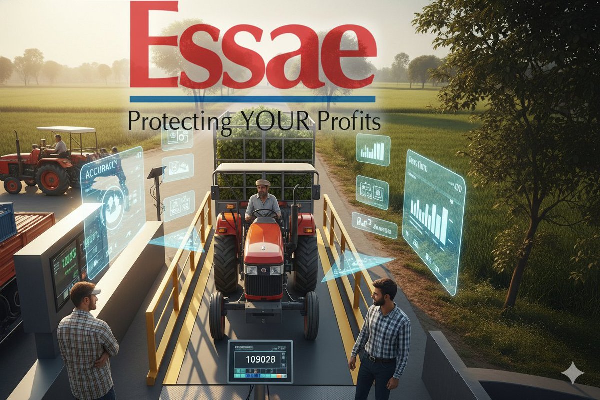 AishwaryaNaikk's tweet image. Accurate weighing. Stronger outcomes.
Essae Digitronics: Smart weighbridges for efficient, profitable agri operations.
Learn more: essaedig.com/segments/agric…
#EssaeDigitronics #SmartFarming #Weighbridge #AgriTech #ProtectingYourProfits #PrecisionMatters