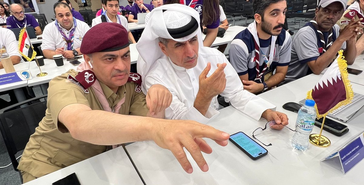 بتفاعل وفد كشافة قطر يواصل المؤتمر الكشفي العربي الحادي والثلاثون أعماله اليوم في العاصمة أبوظبي بمشاركة وفود 17 جمعية كشفية عربية لبحث مستقبل العمل الكشفي العربي خلال السنوات المقبلة، وتعزز دوره التربوي والقيادي في بناء الأجيال. وتشهد جلسات المؤتمر -الذي انطلق أول أمس ويستمر حتى