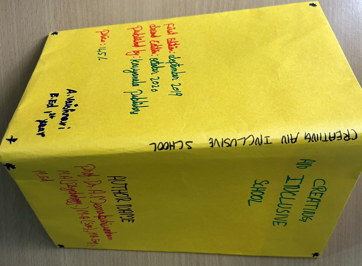 NSSGRT1TVLR's tweet image. Our students enthusiastically participated in the Book Jacket Designing Activity held on 15th November 2025. Though home-based, they showcased outstanding creativity and a great love for books.
#LibraryWeek2025 #BookJacketDesigning #GRTCOE #CreativeLearners #ReadingCulture