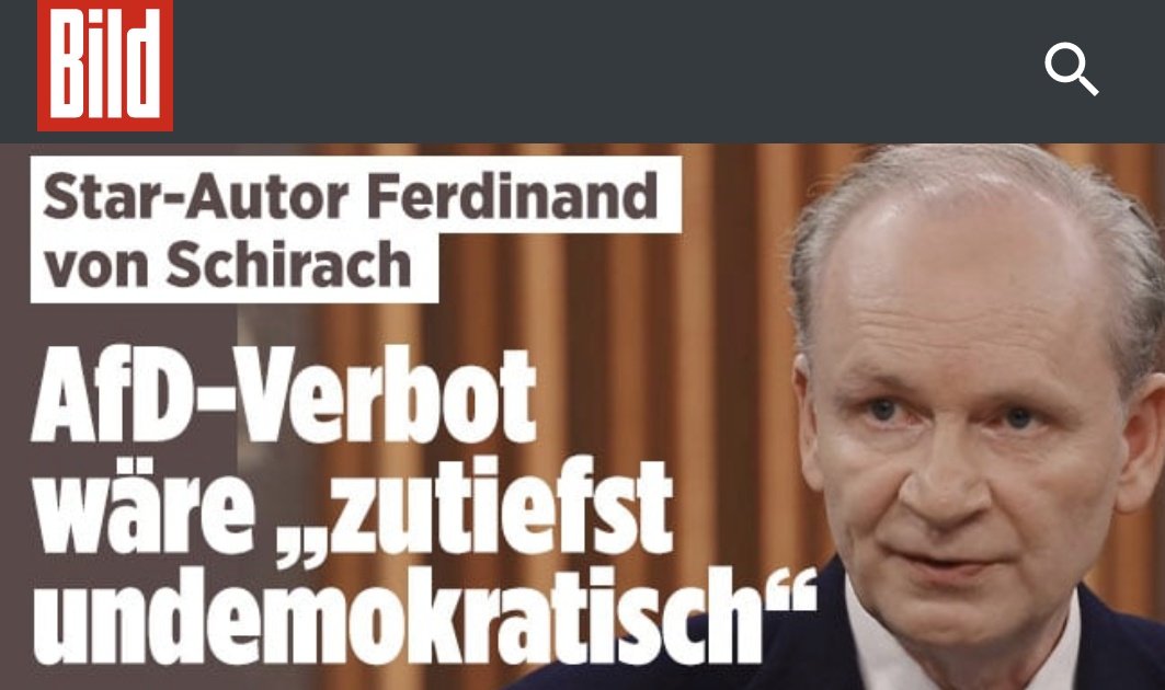 Hat Schirach recht? 👍👎