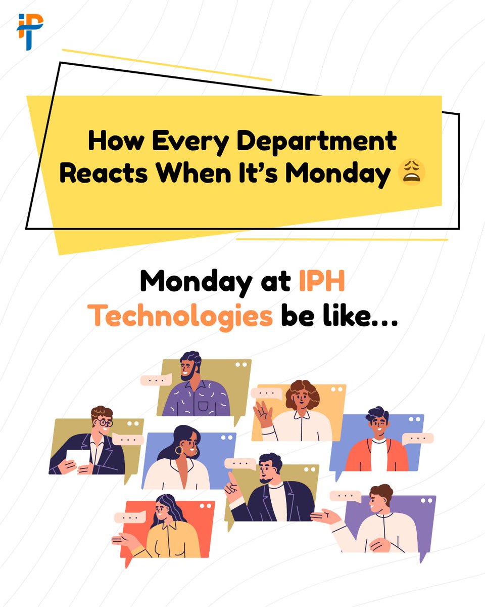 iphtechnologies's tweet image. Mondays are tough, but our caffeine levels and team spirit are tougher ☕⚡
Which department are you from? Tag your Monday gang 👇
#MondayBlues #LifeAtIPH #TechHumor #OfficeVibes #DevelopersLife