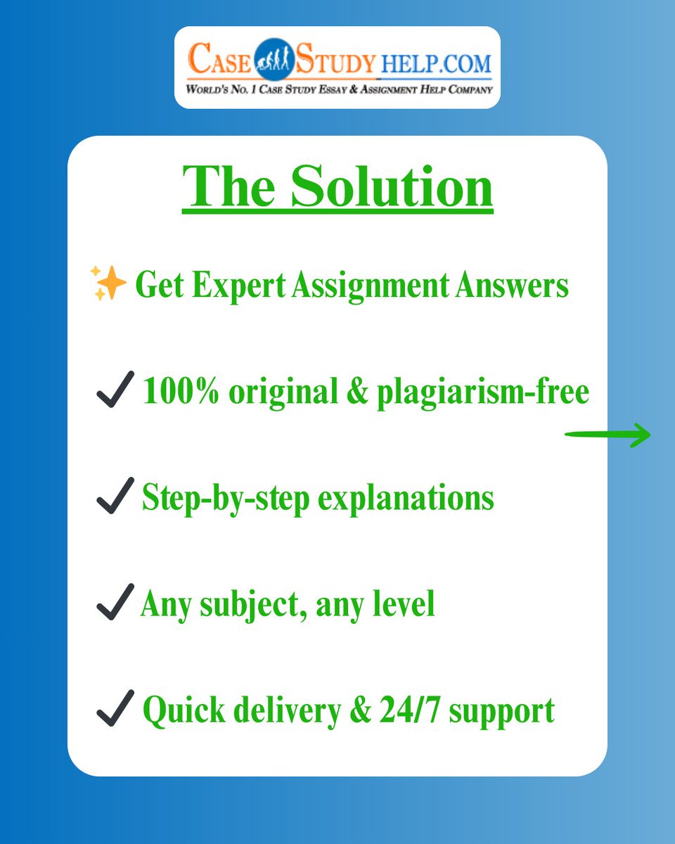 casestudyhelp's tweet image. Struggling with assignments?

Get accurate, plagiarism-free Assignment Answers from certified experts — fast, simple, and stress-free!

tinyurl.com/t8dkv2rn

#assignmentanswers #assignmenthelp #homeworkhelp #studentlife #universitylife #helpwithassignments #casestudyhelp