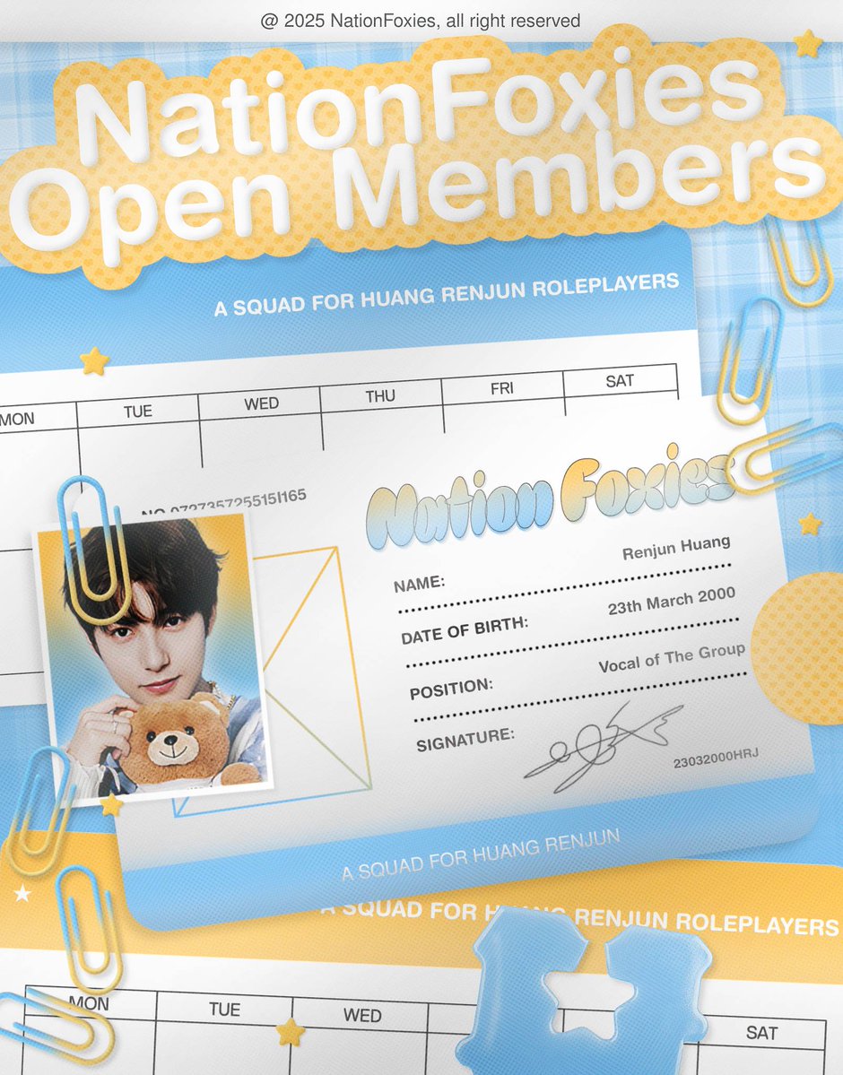 NationFoxies's tweet image. Salutation! we are NationFoxies, searching for all Renjun rp-ers to join this squad. Being active and selective is a must. Leave a trace below if you are interested to join. Please help us to find another renjun rps by retweeting this tweet and tag their username(s)!