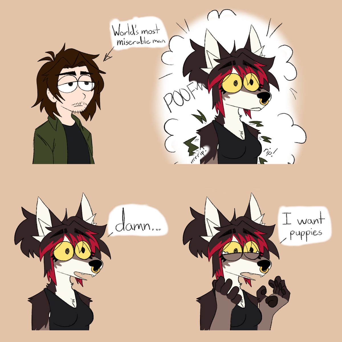 my transition in a nutshell 🏳️‍⚧️