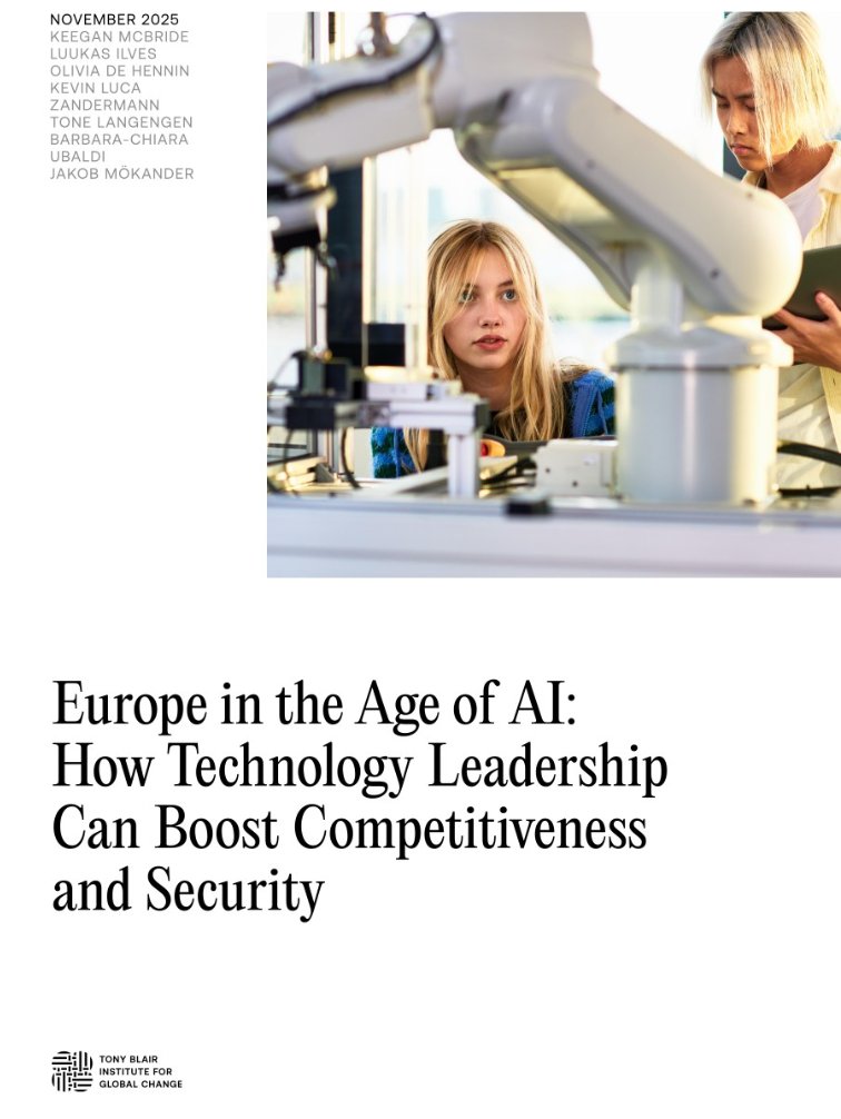 KeeganMcB's tweet image. As policymakers meet this week for the Summit on European Digital Sovereignty, the continent must move from talk to action. 

In a new report for the @InstituteGC titled “Europe in the Age of AI: How Technological Leadership Can Boost Competitiveness and Security”, three former…