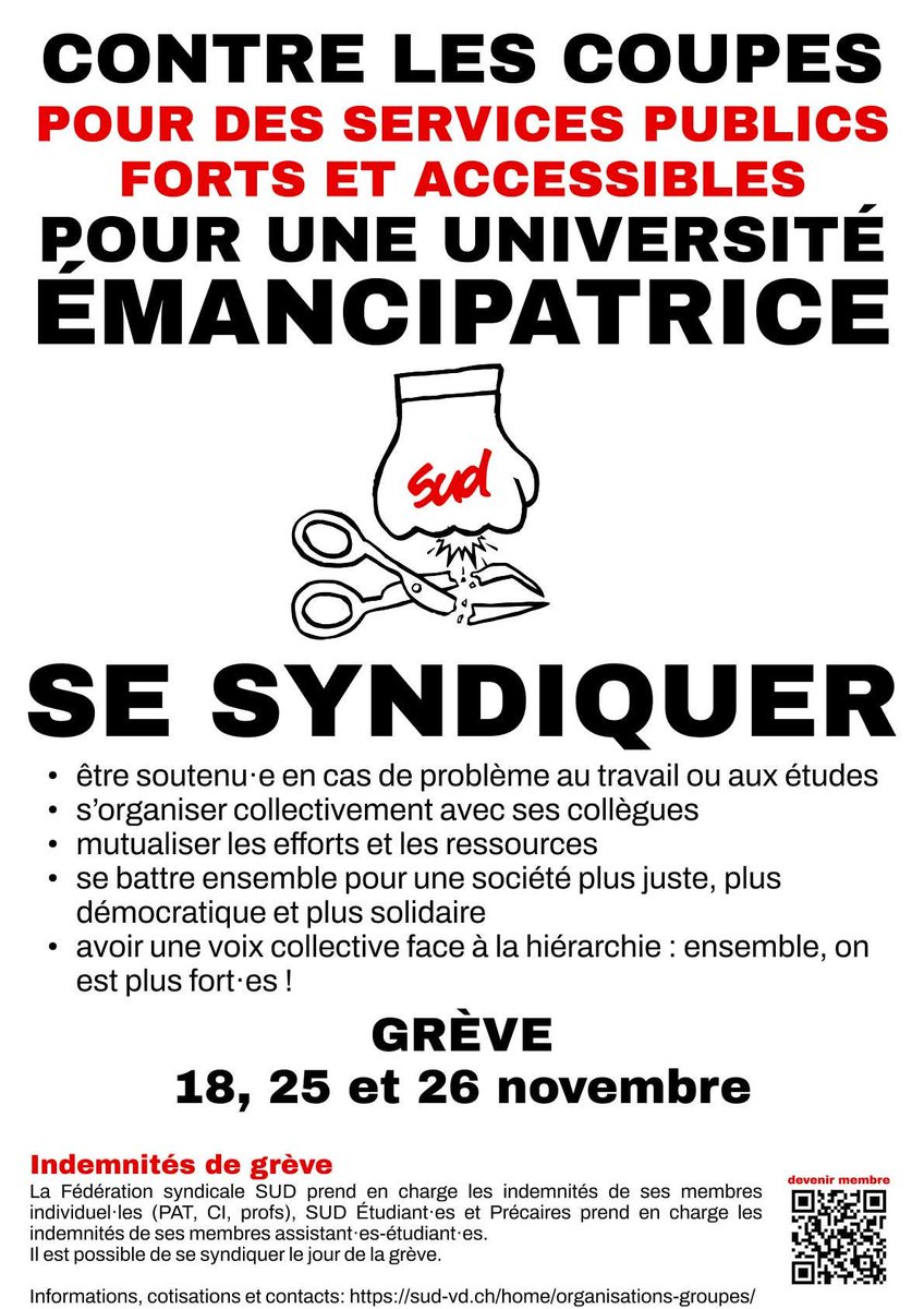 Canton de Vaud: bientôt la grève, pensez à vous syndiquer!

sud-vd.ch/home/adhesion