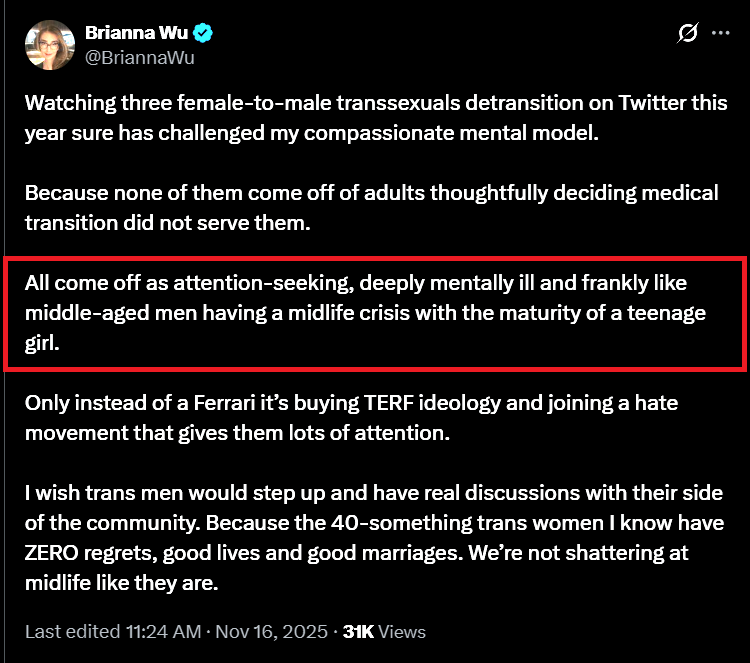 zero self-awareness. 😂