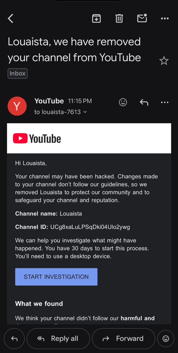 Louaista's tweet image. My channel was hacked! Please help get it back @TeamYouTube 🙏🏽😭

About 2 hours ago my channel was hijacked and someone ran a crypto currency BTC stream with Michael Saylor promoting something. I never even stream on my channel. Still trying to figure out what happened
