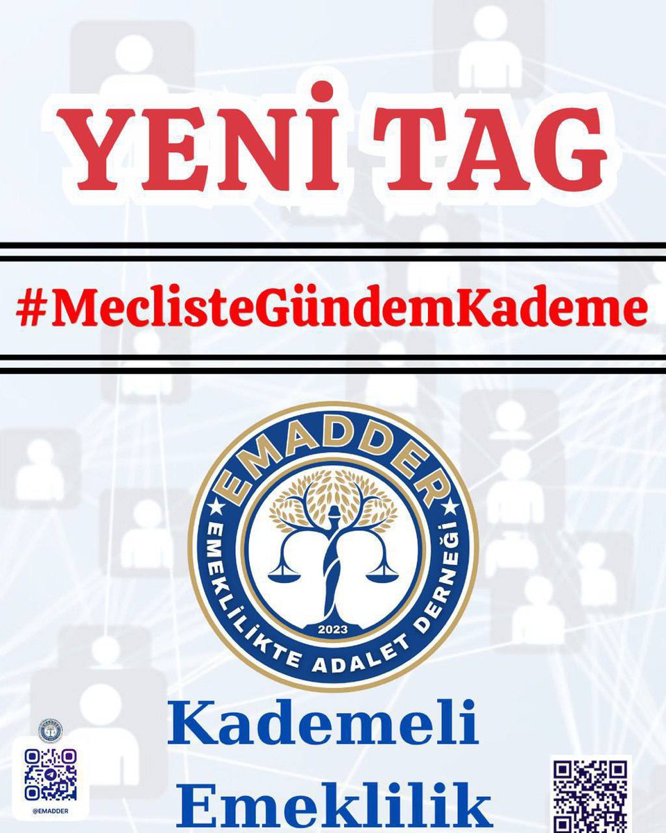 📣📣 TAG DUYURUSU 📣📣
⬇️ ⬇️ ⬇️ ⬇️ ⬇️
#MeclisteGündemKademe

⚠️ 8.9.1999’dan sonra sigortalı olarak işe girenler, adeta TC vatandaşı değilmiş gibi muamele görüyor!
Haklarını almak için yıllarca prim ödemelerine rağmen, sistemde görünmez sayılıyor; emeklilikte adalet onlar için