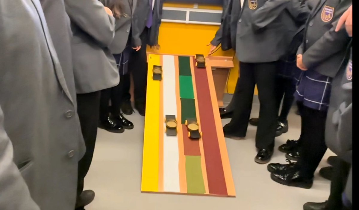 UnsworthAcademy's tweet image. 🚗🛣️Road test in the name of science! 🛣️🚗 
Year 7 explored how different surfaces affect 🚗 safety. Smooth, rough, or slippery – which one wins the safest stop? 🤔 
#FutureEngineers #Science #STEMLearning #Physics