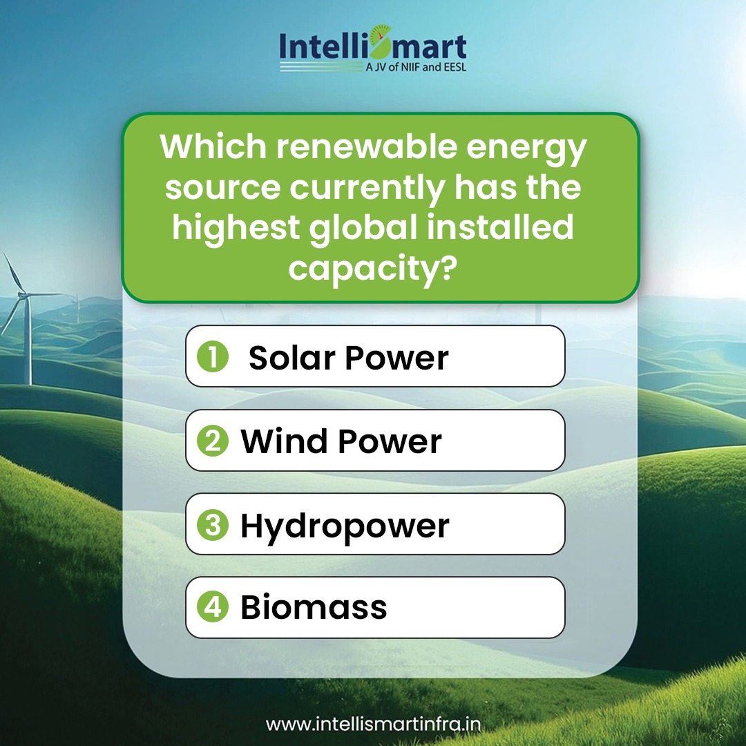Intelli_Smart's tweet image. #MondayQuiz
How well do you know India’s energy sector? Drop your answers in the comment section below. Tag your friends and peers to take the challenge too!

#renewablenergy #solarpower #windpower #hydropower