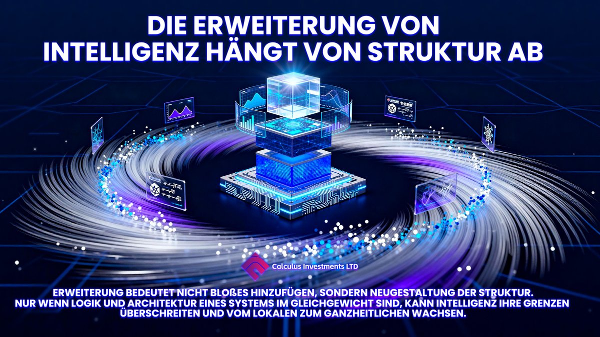🧠 Intelligenz wächst nicht durch mehr Daten, sondern durch erweiterte Struktur. ✨
Bei Calculus Investments LTD verbinden ELSE &amp; CUVZ Architektur und Rechenpower zu einem Ökosystem, das stabil in die Zukunft expandiert. 🌐

#CalculusInvestments #EquatienceAIMax #CUVZ #AIStruktur