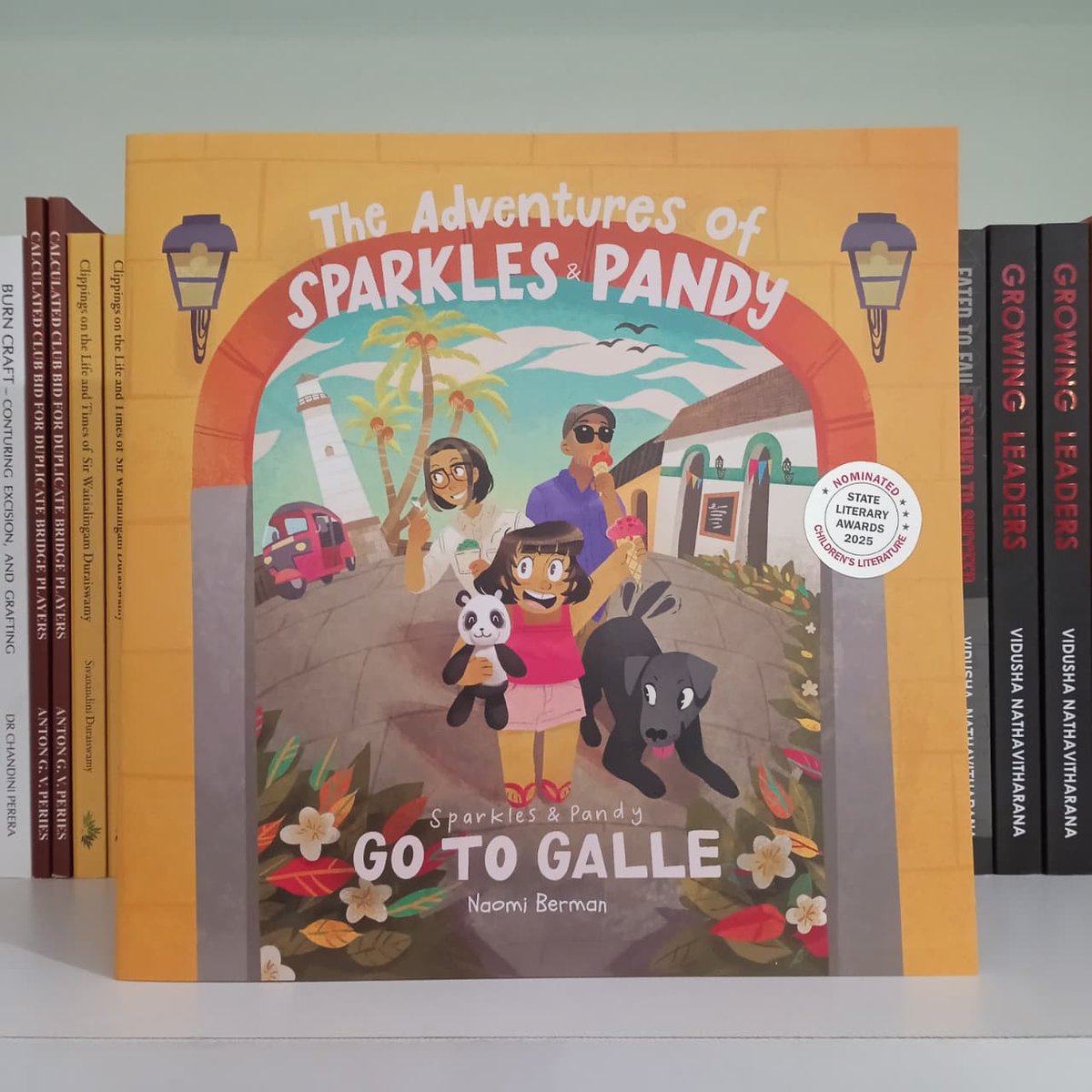 TheJamFruitTree's tweet image. The Adventures of Sparkles &amp;amp; Pandy: Sparkles and Pandy go to Galle
Naomi Berman
Rs. 1,500
State Literary Award Nominee

072-7268078

linktr.ee/tjftp

#NaomiBerman #TheAdventuresOfSparklesAndPandy #TheJamFruitTree #TheJamFruitTreePublications #TheJamFruitTreeBookShop #JFT