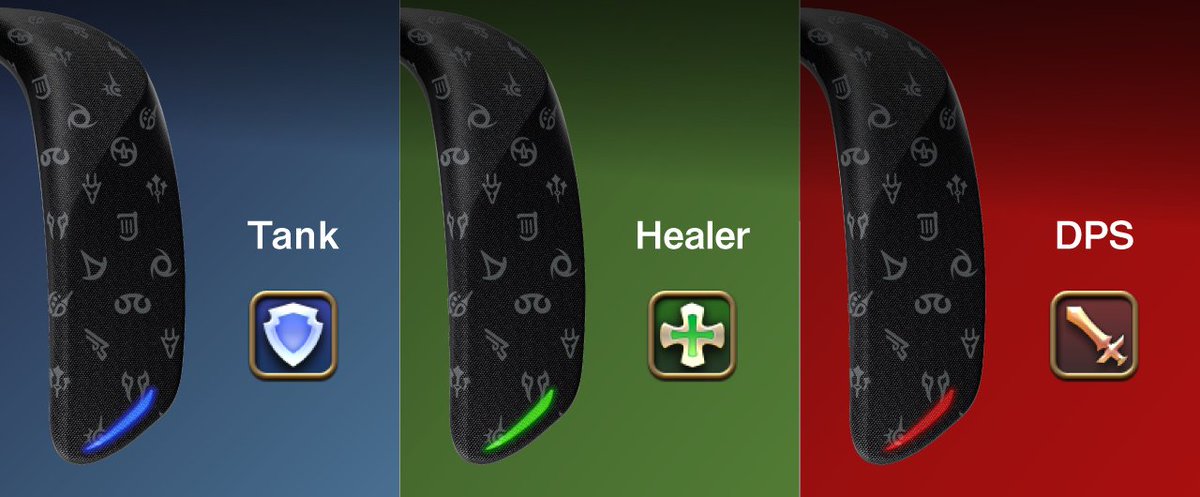 denfaminicogame's tweet image. 『FF14』とPanasonicのコラボゲーミングネックスピーカー第2弾が発売決定。あの「シャキ音」も搭載
news.denfaminicogamer.jp/news/2511172e

本体にはすべてのジョブアイコンがあしらわれ、動作ランプはタンクの青、ヒーラーの緑、DPSの赤とロールに合わせた色に切り替え可能。価格は3万5200円