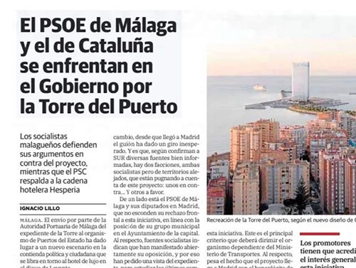 _ElObservador_'s tweet photo. Josele Aguilar desmiente a Sur y niega cualquier choque entre el PSOE andaluz y el PSC por la Torre del Puerto, mientras critica el nuevo diseño de Chipperfield, al que define como “un muro pantalla”
https://t.co/iTgq8aVHxC https://t.co/0w37n0ODED
