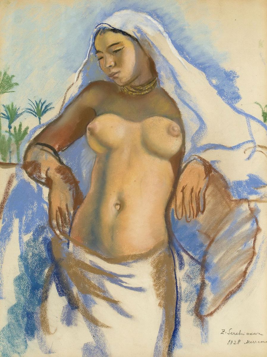 Зинаида Серебрякова. «Молодая девушка с востока». 1928 г. Пастель, бумага. 60×45 см. Частная коллекция.