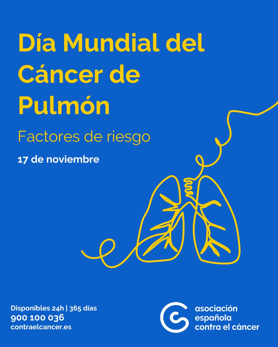 ¿Cuáles son los factores de riesgo del cáncer de pulmón? 
En el #DíaMundialdelCáncerdePulmón, te damos más información sobre los que existen: modificables y no   modificables. 
blog.contraelcancer.es/cancer-pulmon-…