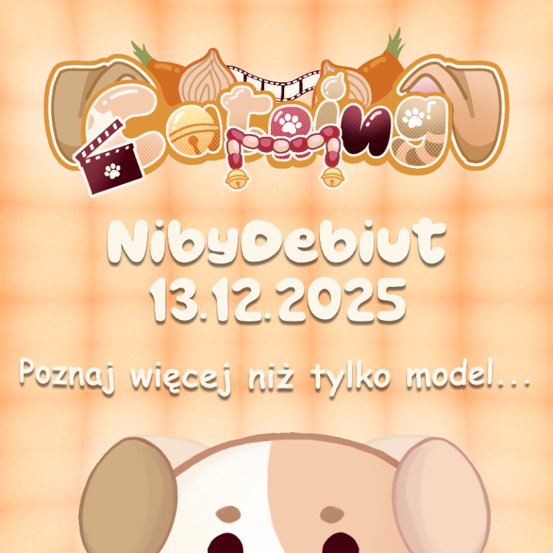 catring_montuje's tweet image. NibyDebiut 13 grudnia! ✨
(&quot;niby&quot; bo model ten sam 👁️👄👁️)

Chciałbym się wam już oficjalnie przedstawić i pokazać wszystkie assety jakie przygotowałem... :3

Przyjdziesz?

#vtuber #vtuberpl #plvtuber