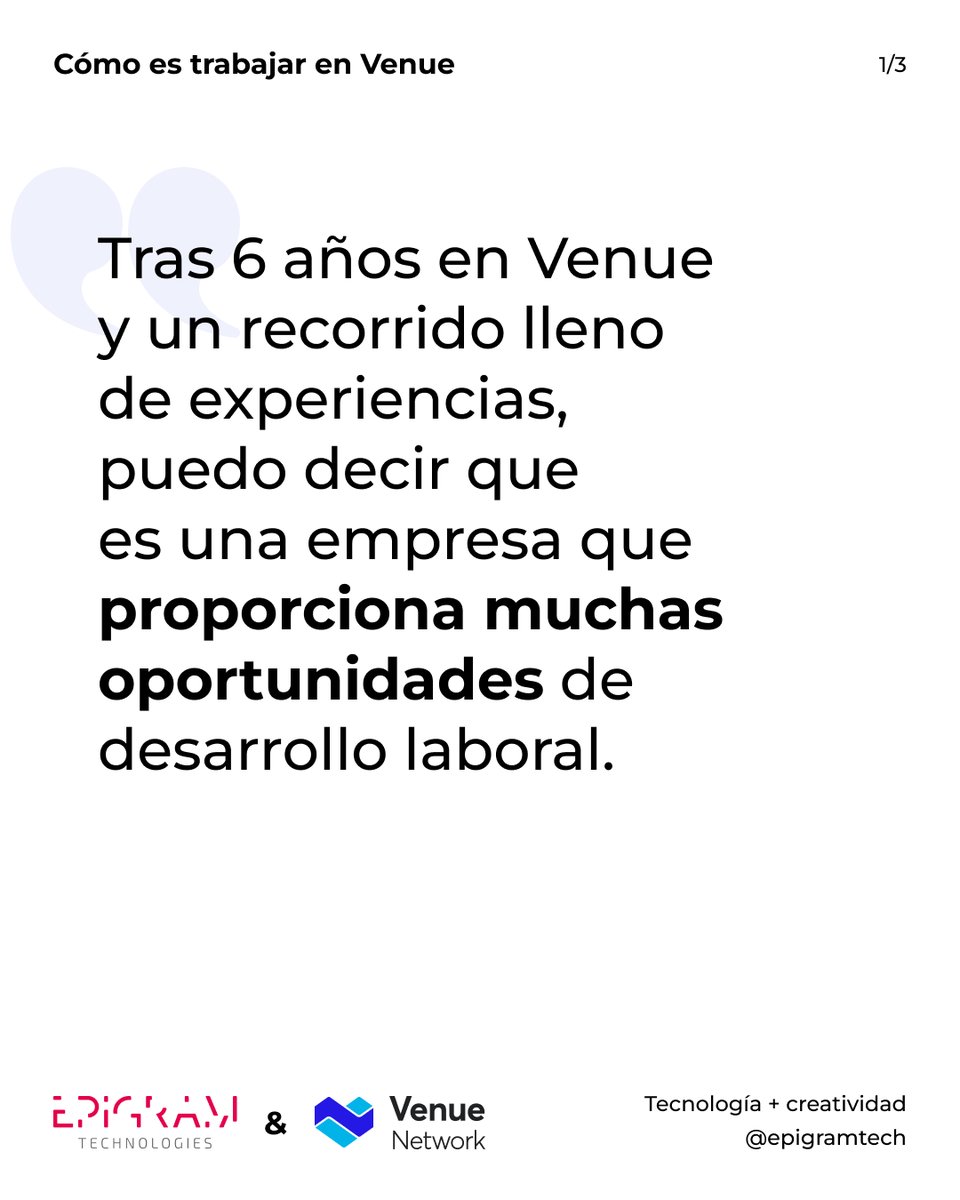 venue_network's tweet photo. Conócenos | Pablo – Responsable de Mantenimiento en Venue.
Pablo lleva más de 6 años con nosotros, creciendo y apostando por las personas. 
💬 "Venue me ha dado muchas oportunidades de desarrollo laboral, pero lo que realmente destaca son las personas que lo hacen posible." https://t.co/NTePbEopca