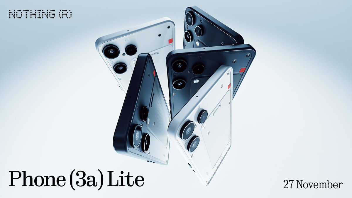 A_sharma45's tweet image. Nothing Phone 3a Lite launches in India on Nov 27 😍 #NothingPhone3aLite #TechFamily