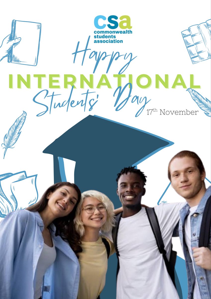 Today we celebrate students — the thinkers, innovators, advocates, and future leaders of the Commonwealth.
Your voice matters.
Your ideas matter.
Your future matters.
Happy International Students’ Day! 🌍✨
#CSA #InternationalStudentsDay #CSAForStudents #Students #OurCommonFuture