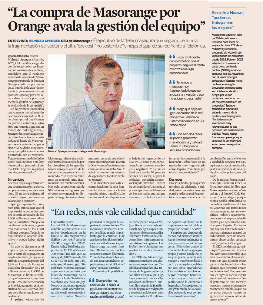 Estamos en un momento 𝗲𝘅𝗰𝗲𝗽𝗰𝗶𝗼𝗻𝗮𝗹: somos la compañía #líder en satisfacción de clientes, #talento e #impacto positivo y crecemos en ingresos, clientes y rentabilidad.  
PD: Gracias, <a href="/naciocastillo/">Ignacio del Castillo</a> por la conversación y por contárselo a los lectores de <a href="/expansioncom/">expansioncom</a>!!