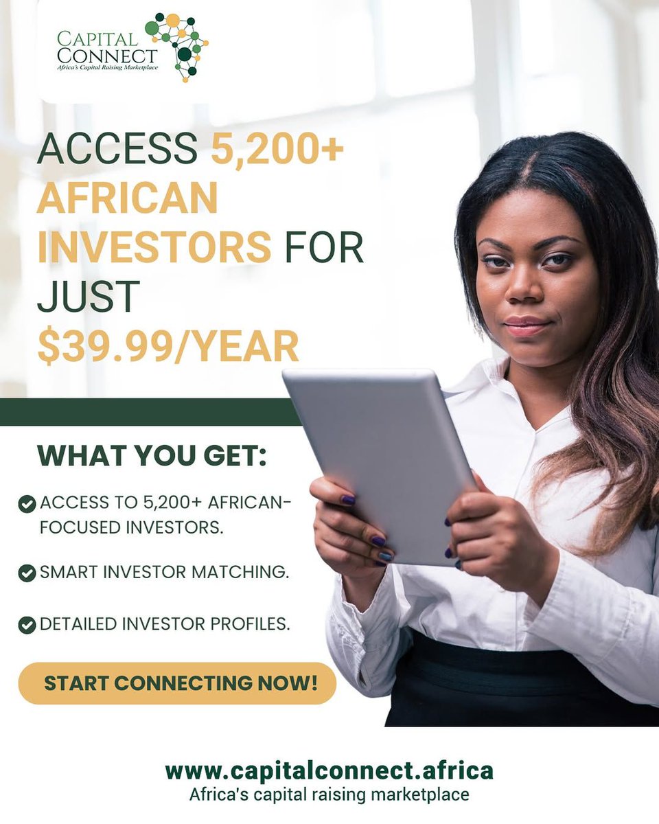 KUcoolkid's tweet photo. Whether you are preparing for pitching or partnership discussions, this webinar empowers you with valuation knowledge needed to compete in Africas CapitalRaising Marketplace and Get Investor Ready. #CapitalConnectAfrica #InstantValuationServices https://t.co/ySIjsu5LDg