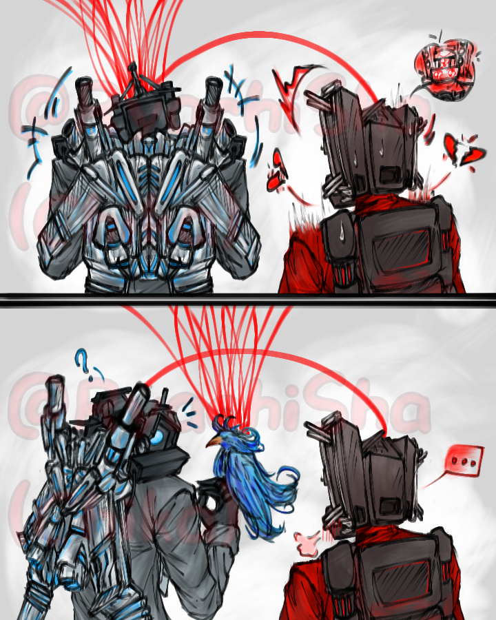 RyachiSha's tweet photo. S-Line 

I don't know if this is still trending or not, but my heart keeps pushing me to draw 😩 

#SkibidiToiletfanart #TitanCameraman x #TitanSpeakerman #TcmxTsm #UtcmxUtsm https://t.co/R3PsVamsG7