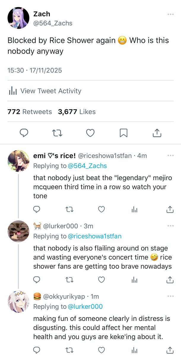 eyebagsemoji's tweet image. never a boring day in in-universe umatwt