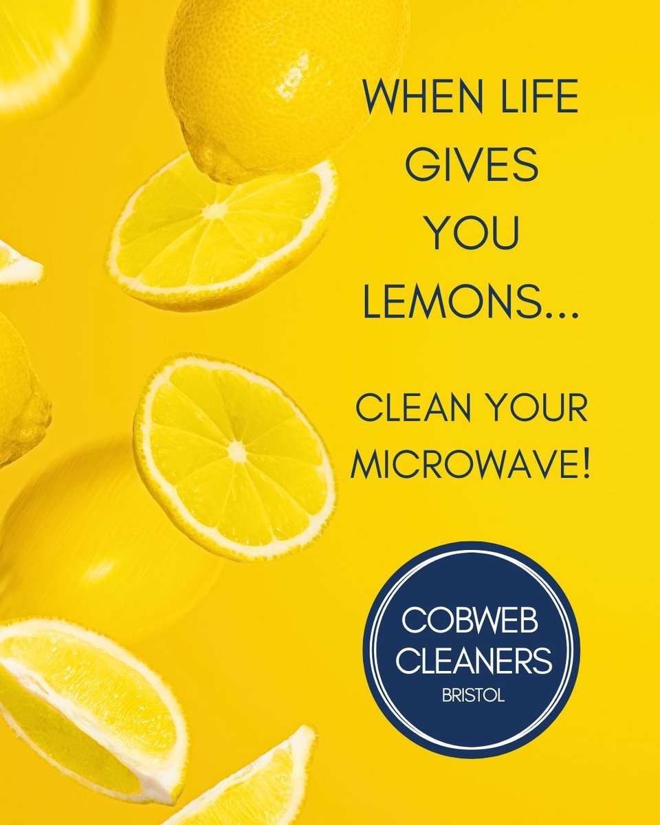 For a great clean inside your microwave just pop a few slices of lemon in a microwaveable bowl of water and heat on full power for 2 minutes. The lemony steam will make it super easy to wipe out all the grease with a cloth afterwards!

#ecocleaning #bristolcleaningservice