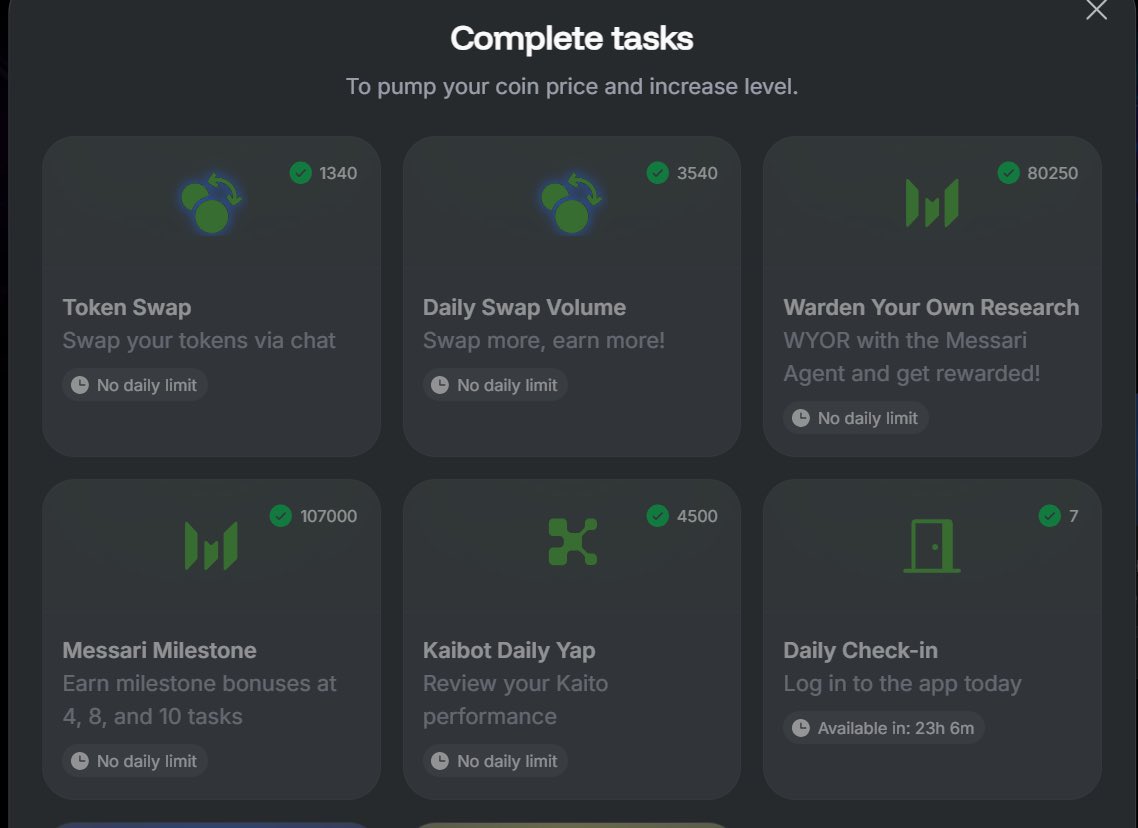 DAY 67 Of Tweet Warden Daily To Do List (Season 3 / Grand Finale) Till TGE.

What To Do :
• Checked in <a href="/wardenprotocol/">Warden</a> and Chat with AI agents
• Complete Couples of swaps (Using Warden Agent, Jupiter Agent, Uniswap Agent)
• Played some quick game on Warden App (Flappy Yappy,