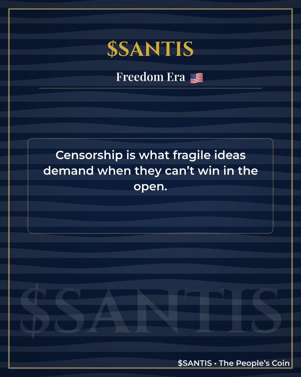 💥 $SANTIS | The People’s Coin 🇺🇸 tweet media