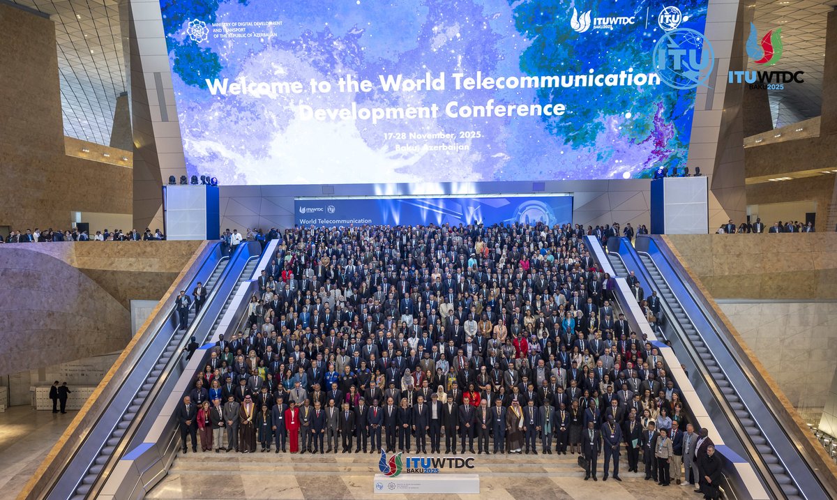 World Telecommunication Development Conference 2025 opens discussions to shape the global digital future itu.int/en/mediacentre… 
<a href="/ITU/">Int’l Telecommunication Union</a> brings leaders + decision-makers together to agree on how to expand the benefits of digital technologies to reach everyone, everywhere. 
#ITUWTDC