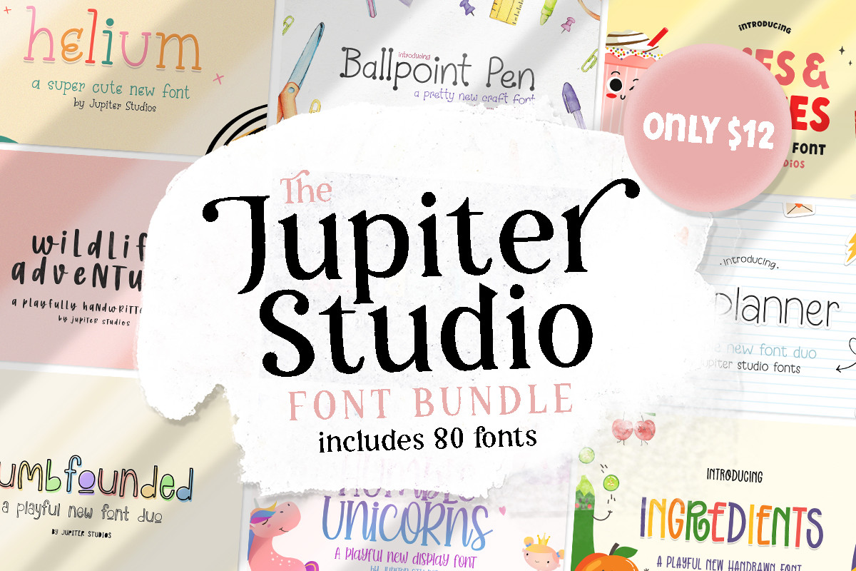 bearoderos's tweet image. The Jupiter Studio Font Bundle 
creativefabrica.com/product/the-ju…