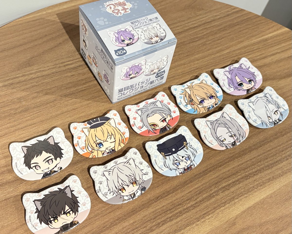 刀剣乱舞 刀猫男士 猫耳缶バッジコレクション第十二弾 童子切安綱 剥落 刀剣乱舞 刀猫男士 猫耳缶バッジコレクション第十二弾 童子切安綱 剥落