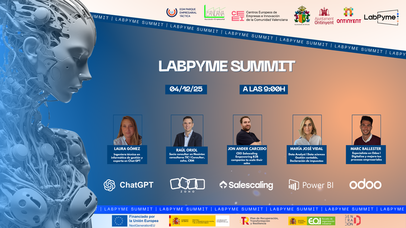 emprenemjunts's tweet image. 💻 04 de diciembre 📅 Labpyme Summit,  webinar para descubrir cómo aplicar las herramientas de #IA para vender más y optimizar tu negocio is.gd/570IH3

@LabPyme @ceei @CEEICastellon @ceeielche @ceeivalencia