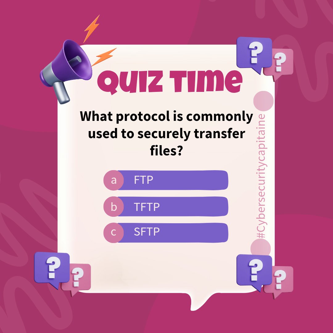 Amaji91's tweet image. Test your knowledge 

#cybersecurity #Cybersecuritycapitaine #Tech #QuizTime #IT #QUIZ