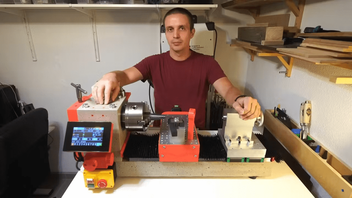 dfrobotcn's tweet image. 🔧 Build a concrete CNC lathe with 3D-printed forms for under €1,500!

Maxim Kachurovskiy&apos;s innovative design uses concrete for rigidity without the cost of cast iron. Complete with linear rails and conventional components.

Check it out! 👇
youtu.be/Vne_7rnhub0