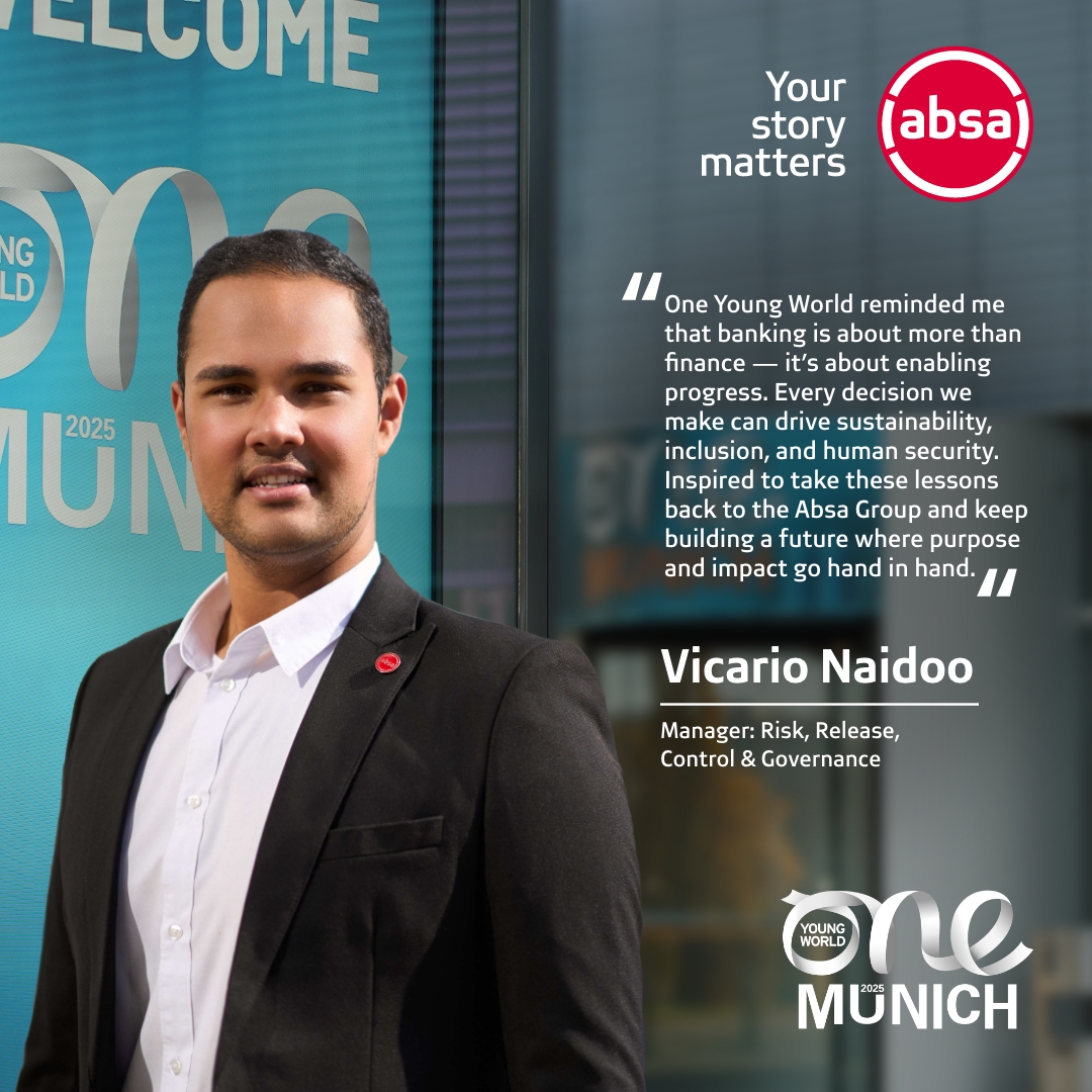 Absa's tweet image. From Absa’s leaders to our delegates, every voice carried one message: Africa’s leadership is bold, collaborative, &amp;amp; ready to shape tomorrow. 

Reflecting on the #OYW2025 Summit that took place last week and this is what our colleagues said it meant for them.
#WeSeeYourStory