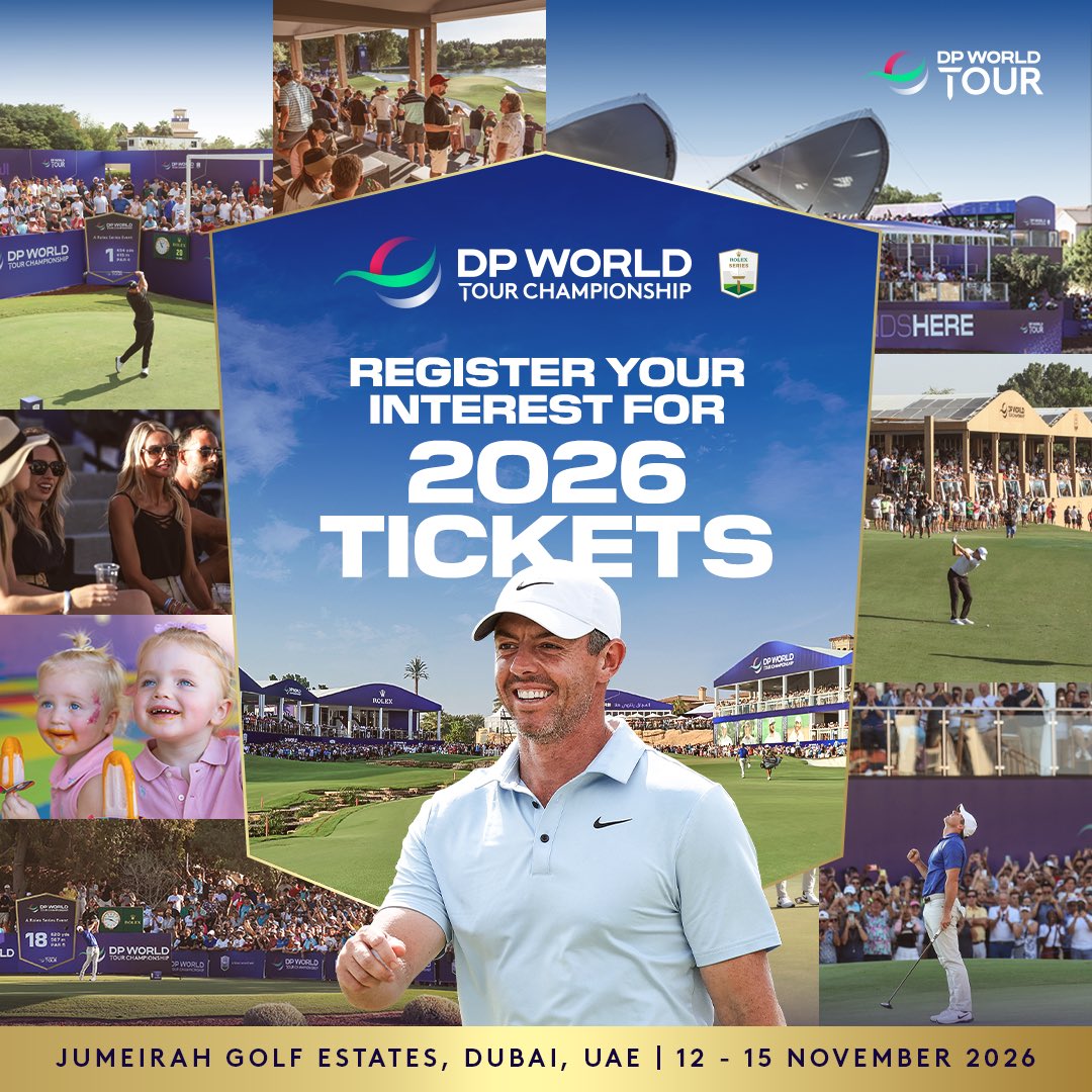 dpwtc's tweet image. 2026 Tickets: Register your interest today! 🎟️ 

Your seat at the season finale awaits ⛳️ 

➡️etg.golf/DPWTCROI

#DPWTC #RolexSeries