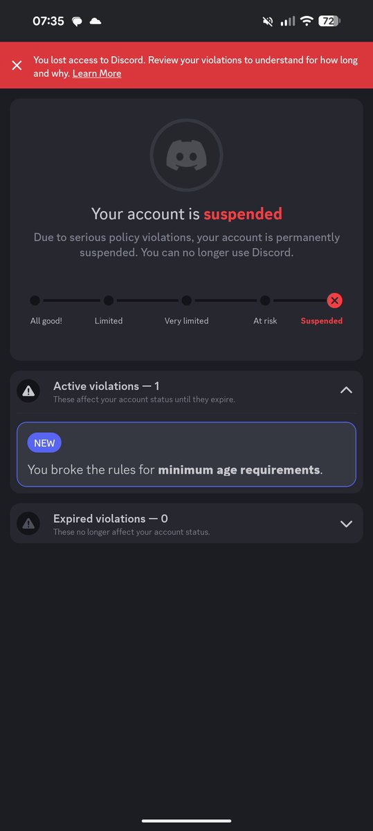 Well I'm not sure if I should be flattered, but I'm pretty sure the ai that <a href="/discord/">Discord</a> uses for age verification is broken... Apparently I look younger than 13. <a href="/discord_support/">Discord Support</a> any chance you can take a peek? In the meantime if any of my unicorns need me, pls DM me here!