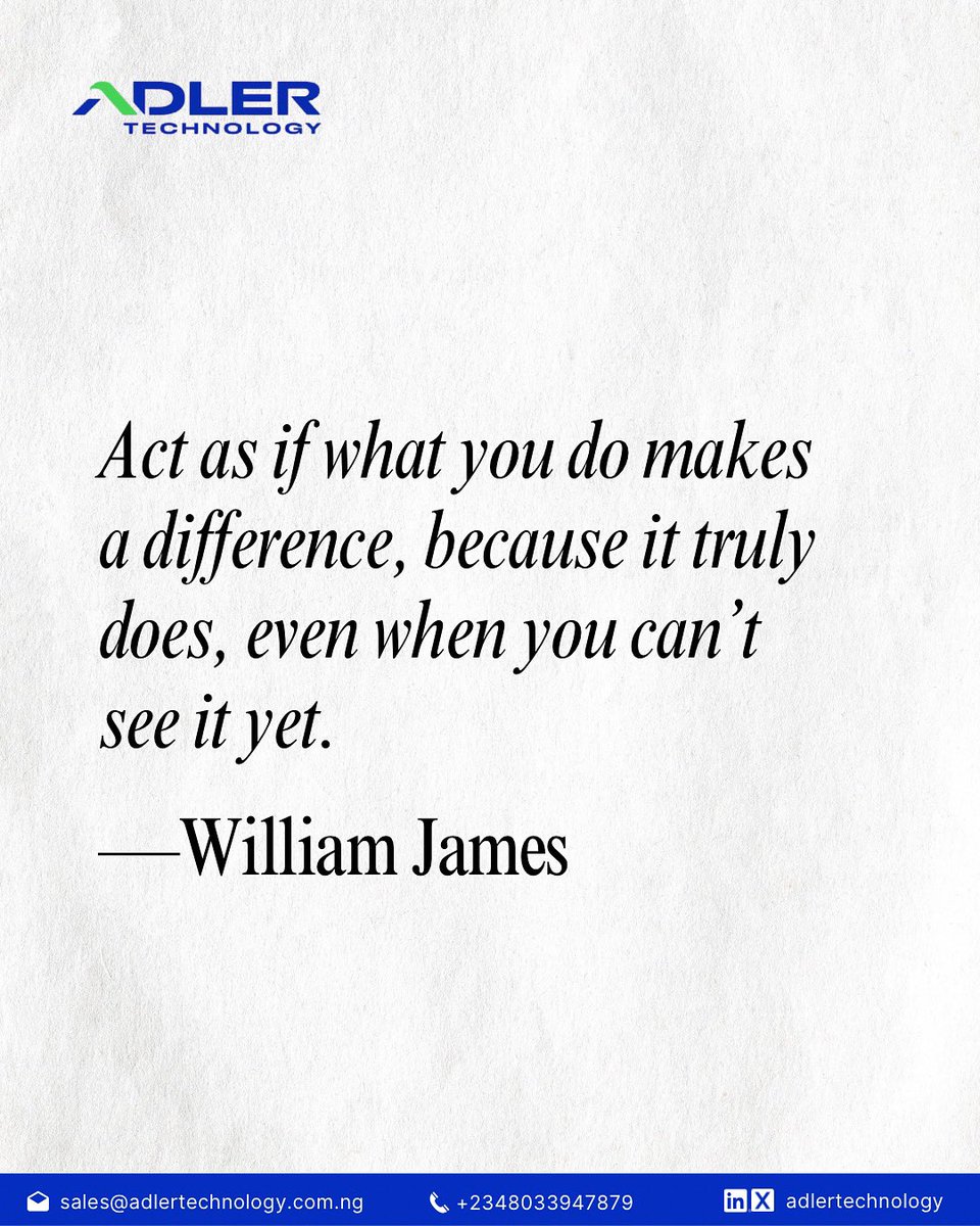 adlertechnology's tweet image. Every step forward counts. Trust the process and stay committed.

#adlertechnology #mondaymotivation #growthmindset #boldmoves #newweek