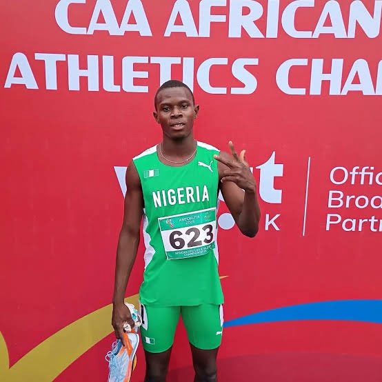 🇳🇬 Caleb John finished 2nd in his Men’s 100m heat at the Islamic Solidarity Games running 10.46 seconds into a -1.7m/s headwind. 🇨🇲 Emmanuel Eseme won the race running 10.37 seconds

These were the fastest two times across all 4 heats
