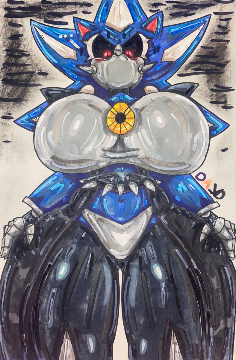 Here’s my attempt at Fem Neo sonic. Enjoy 😊 

#art #big #MetalSonic #thick #fanart #artist #traditionalart
#drawing #sonic #chest